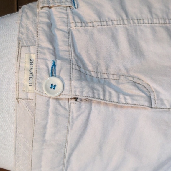 MAURICE'S KHAKI Bermuda Long Length Shorts SZ 17/18 - Picture 4 of 13